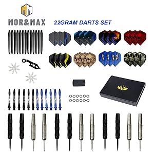 What's inside 22gram Darts metal tip set?