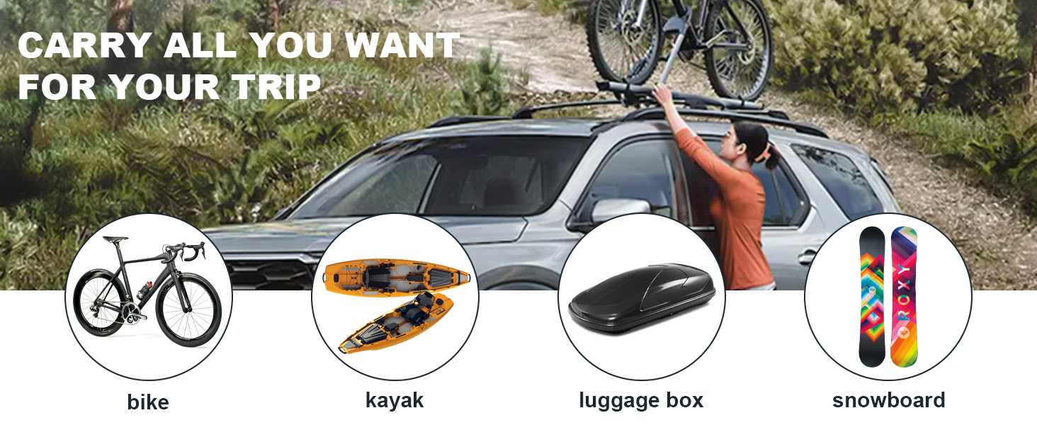 Roof Rack 2023 2024 Honda Pilot Elite Sport Touring Trailsport (Except LX and EX-L) Cross Bar