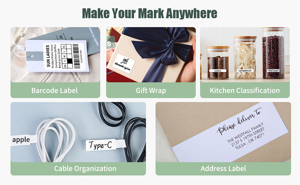 Portable Bluetooth Thermal Label Printer