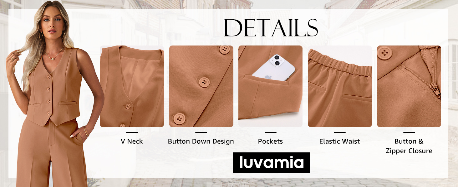 luvamia Summer Pants Sets Women 2 Piece Outfits Matching Sets for Women Summer