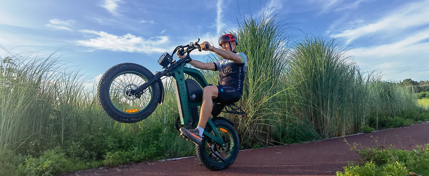 Electric Bike with 1200W Brushless Motor,32 MPH,20Ah Removable Battery,30 Miles Range,7 Speed,GPS T
