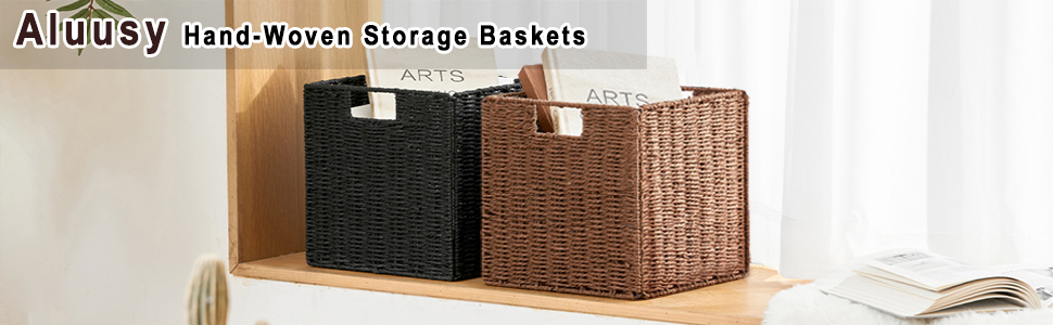 Cubi Portaoggetti 28x28 Cm In Polipropilene - Set 2 Pezzi Per Armadi E Scaffali