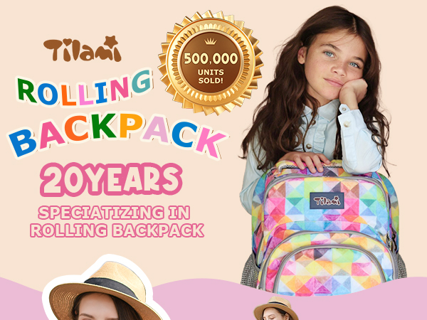 tilami rolling backpack