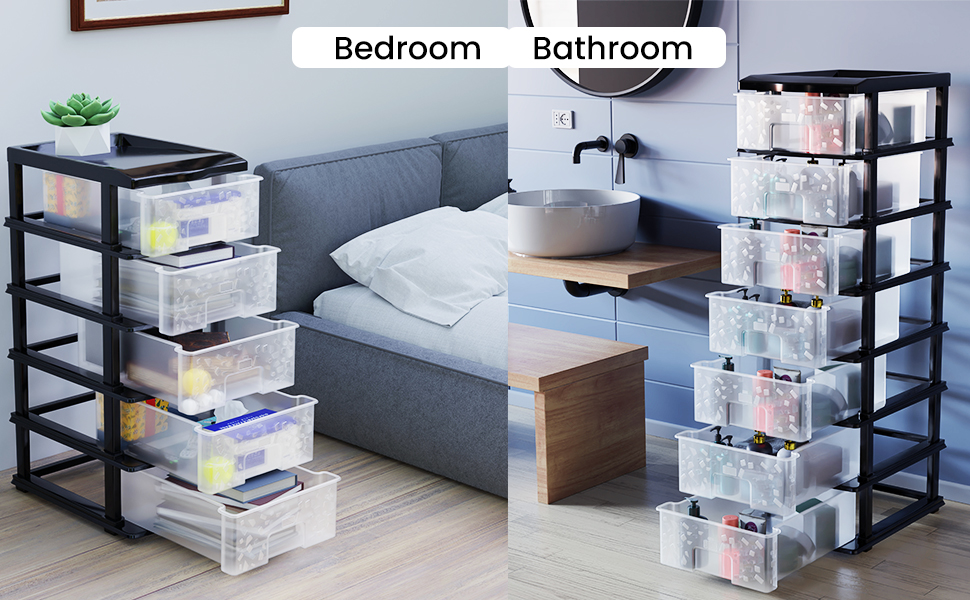 Plastic Drawers Storage Organizer