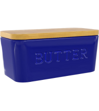 Porta burro blu con coperchio