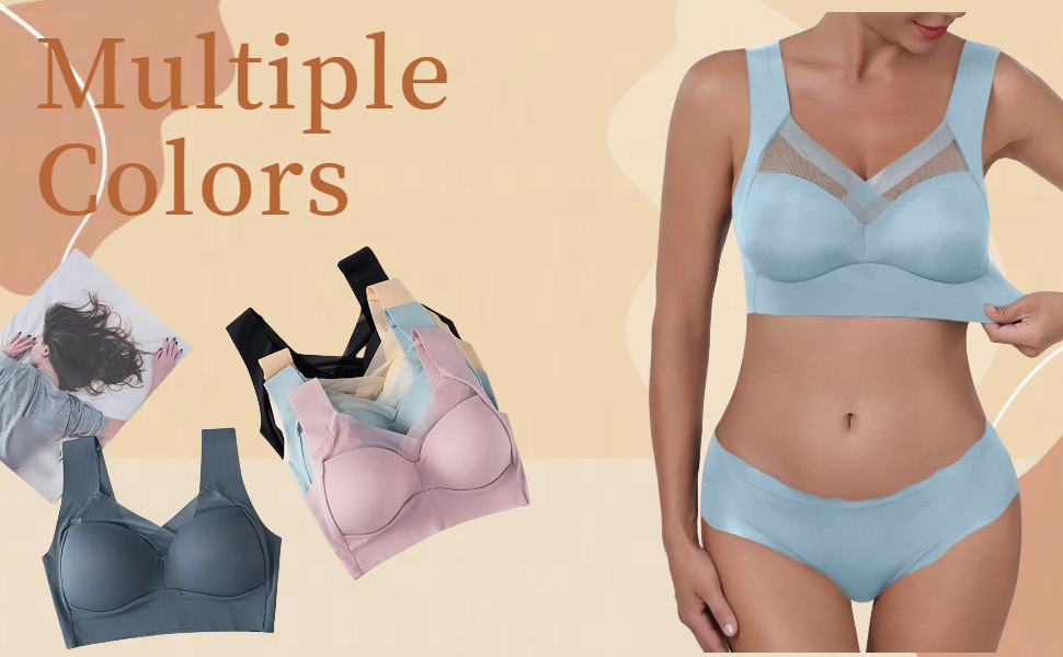【新品/未使用】 thehighlights 'bra' gray Sサイズ Zen Chic Bras for Older Women Posture Correcting Wireless