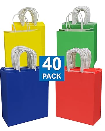 Kraft paper bags with handles