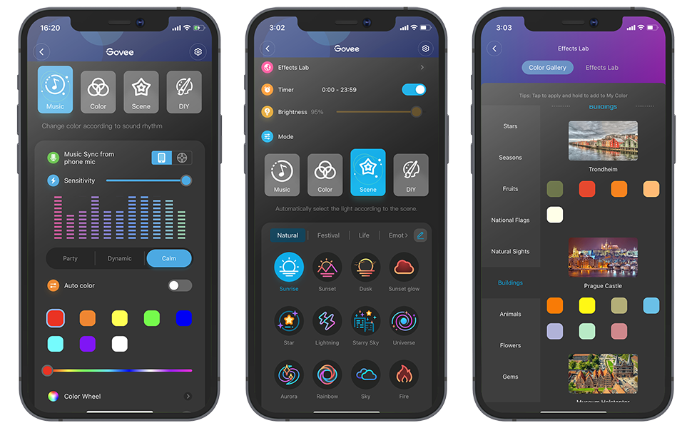 Govee LED Light 15M, Bluetooth LED Strip Lights App Control, 64 Scenes