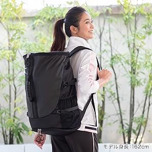 phiten リュックサック 黒 Phiten ファイテン(phiten) リュックサック ブラック : スポーツ