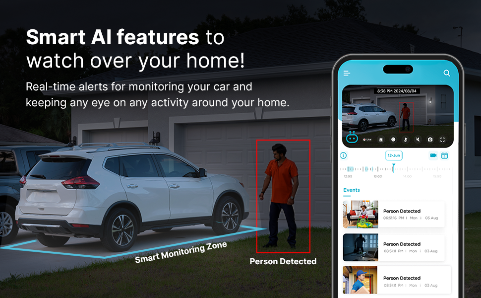 Smart Bullet Cam's Smart AI Features