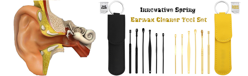 Innovative Spring Earwax Cleaner Tool Set