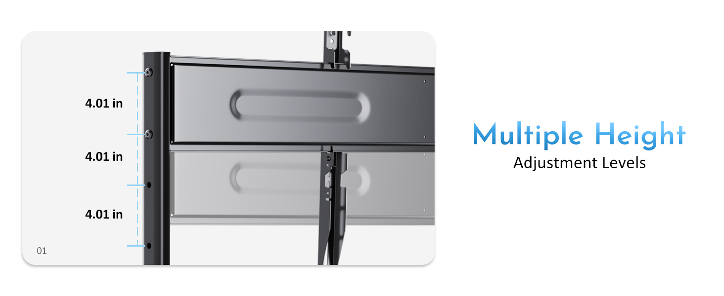 smart board stand with adjustable bracket