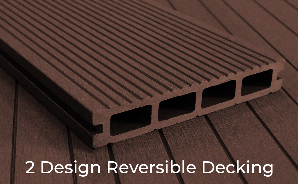 Jardí Composite Decking Boards / 7 Square Metres Conker Brown/Wood