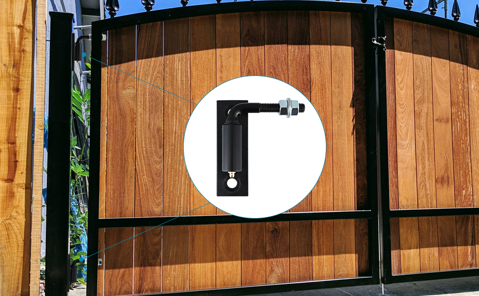 Skelang 2Pcak J Bolt Hinge, Heavy Duty Gate Hinge with 1/2