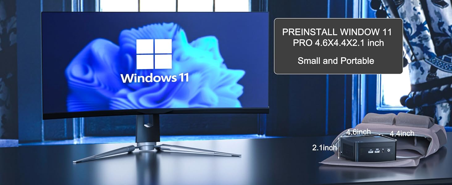 Intel NUC 13 Pro, for ASUS NUC 13 Pro NUC13ANHi5 Versatile Mini PC, 16GB RAM & 512GB SSD with Core i5-1340 Processor, Support 4K&8K/WiFi6E/BT5.3/Gigabit Ethernet/Win11 Pro for Business/Office/Home
