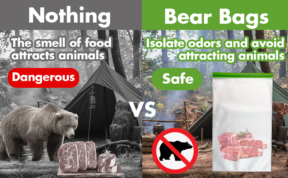 Bear Bags for Food Backpacking Odor Proof Storage Bags 7.