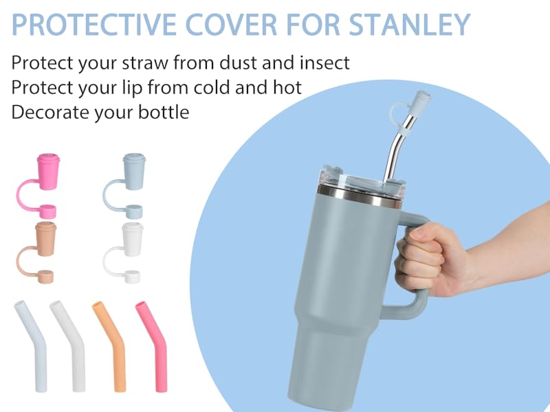 straw Amazon.com: 8 PCS Stainless Steel Straw for Stanley 40oz