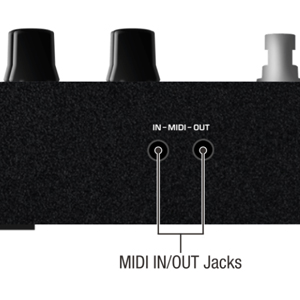 MIDI in-out Jacks