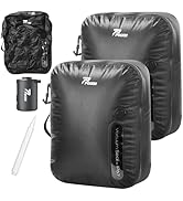 POIXM Vacuum Bags for Travel with Wireless Pump, 180° Open Zipper, IP67 Waterproof, Reusable Spac...