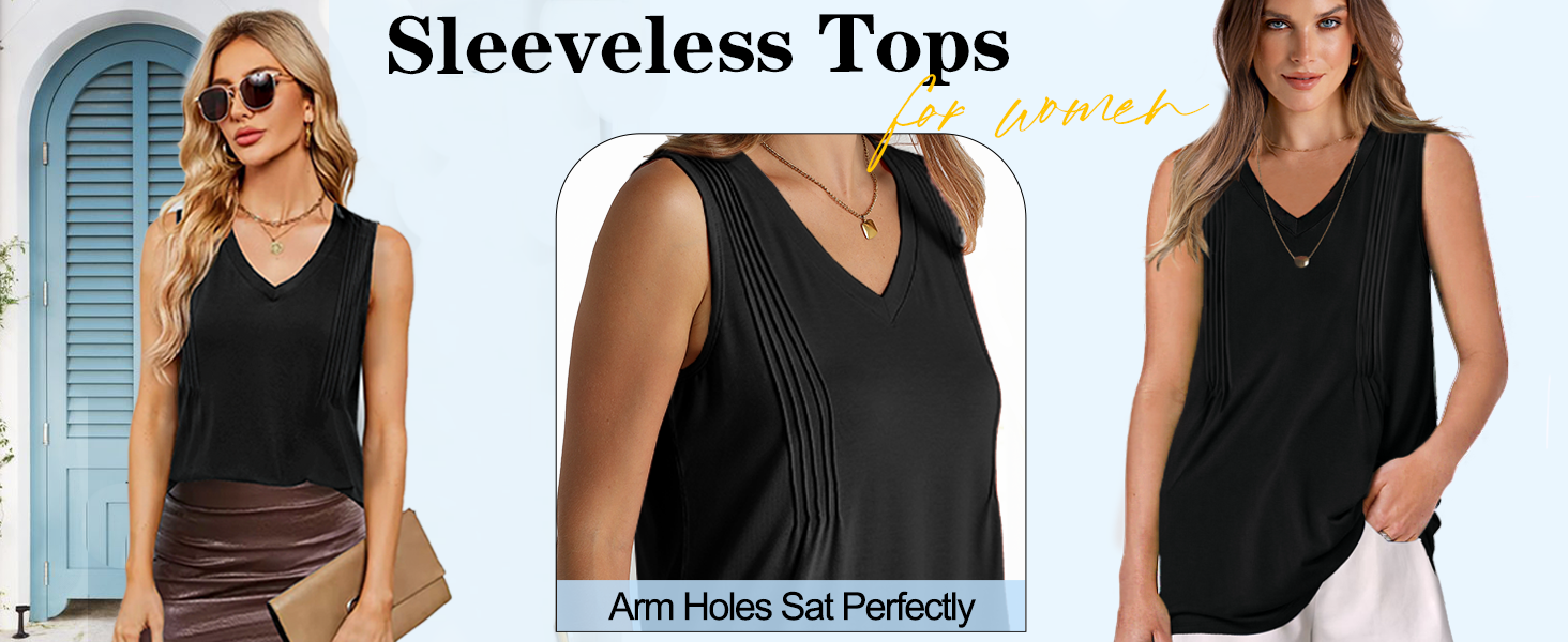 sleeveless top for women dressy