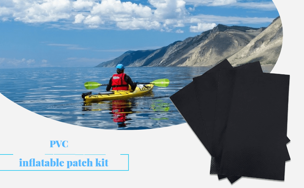 Tbest Inflatable Boat Patch Kit 3pcs Inflatable Boat Repair Kit