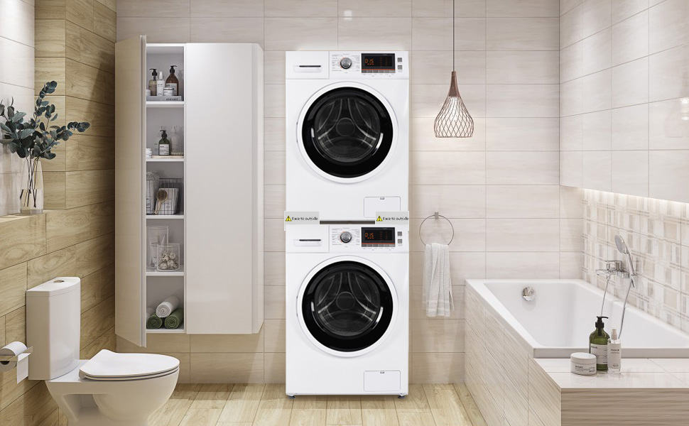 Kiss Core 29 inch Washer Dryer Stacking Kit, Universal