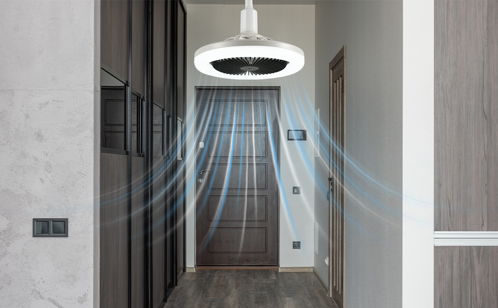 Light Socket Fan With Remote, Socket Fan Ceiling Fan With Light 2,400