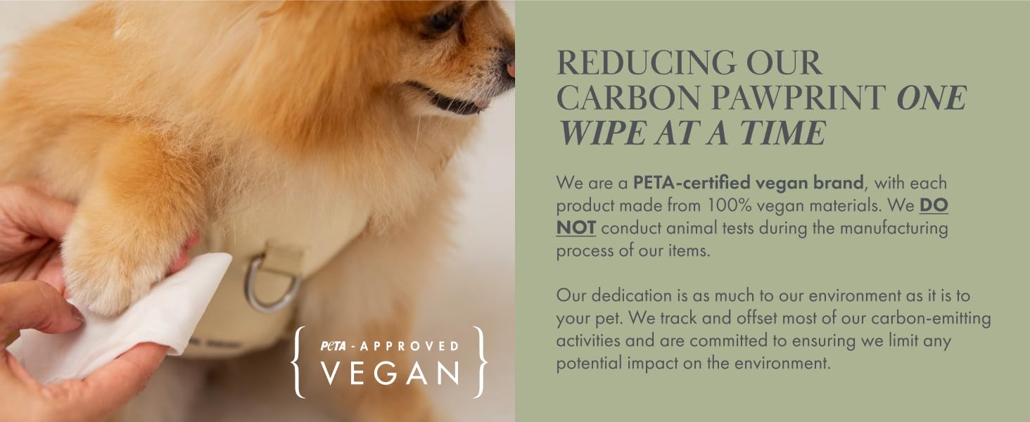 Reducing our carbon pawprint one wipe at a time