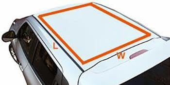 car roof, vehicle rooftop, SUV roof, car roof measurements, car top dimensions