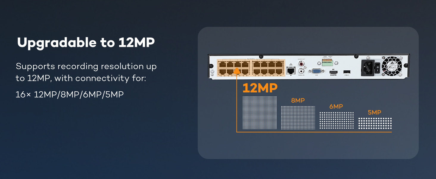 onwote 16 channel camera security system poe 16ch nvr 4k ip outdoor cameras commercial business