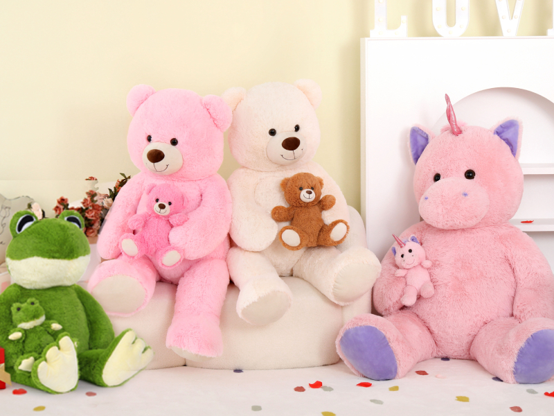 MorisMos Giant Teddy Bear Stuffed Animal with Baby Bears,35