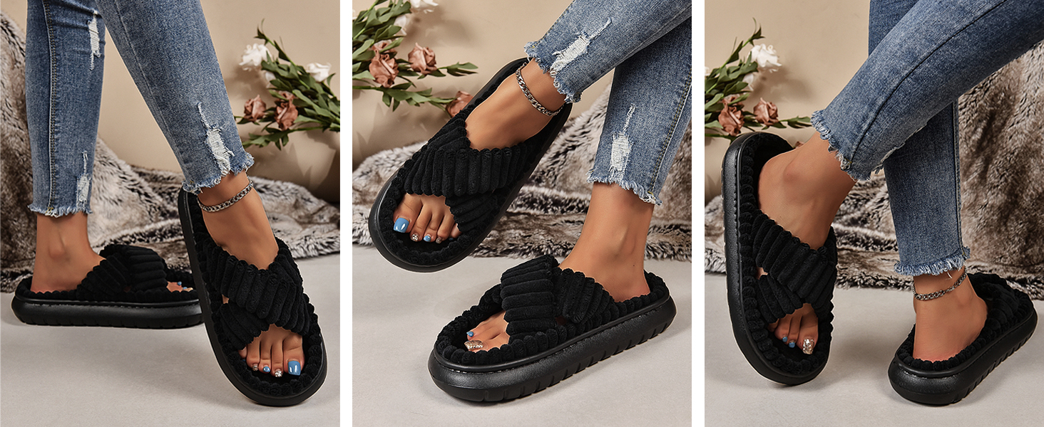Black House Slippers