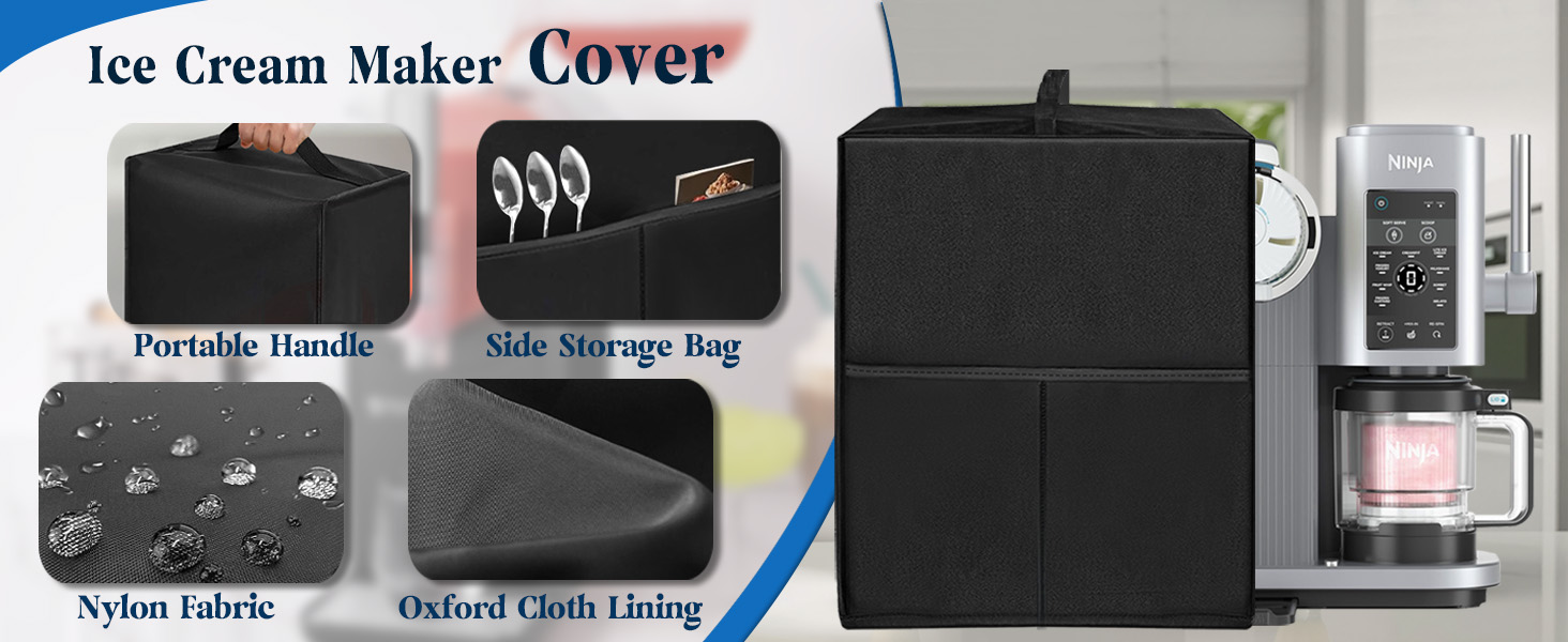 Soft Serve Maker Dust Cover Cover Case for Ninja NC701 Ice Cream Maker Ice Cream Machine Dust Cover