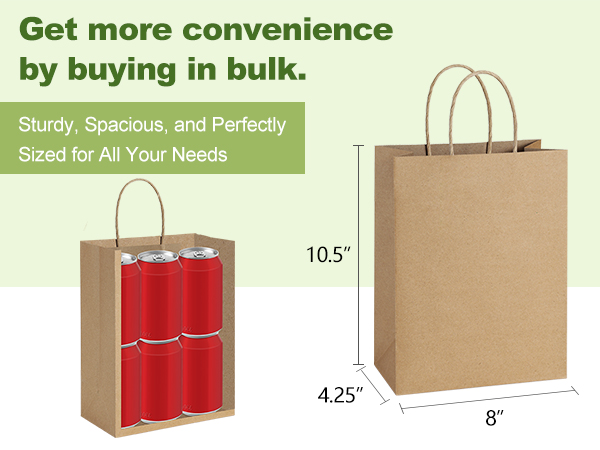 Medium paper Bags brown