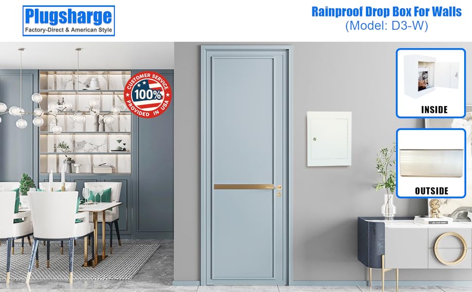 D3-W Rainproof Drop Box For Walls