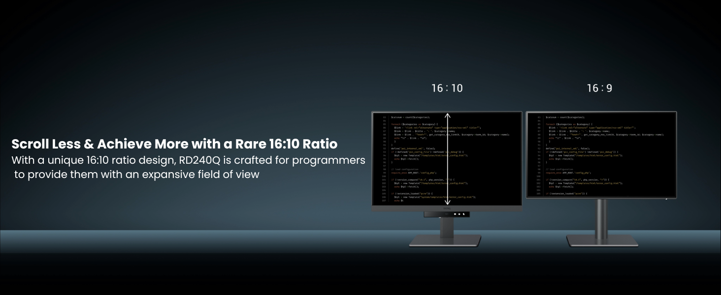 Scroll Less & Achieve More with a Rare 16:10 Ratio