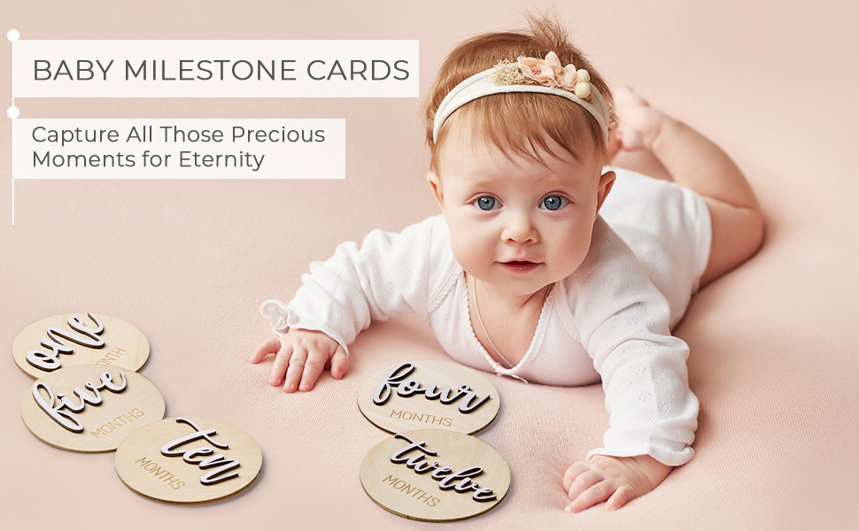 Milestone Wooden Circles for Monthly