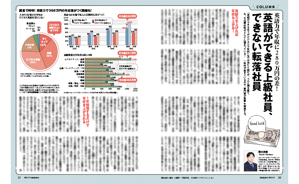 英語」0秒勉強法（プレジデント2023年3/17号） | プレジデント社