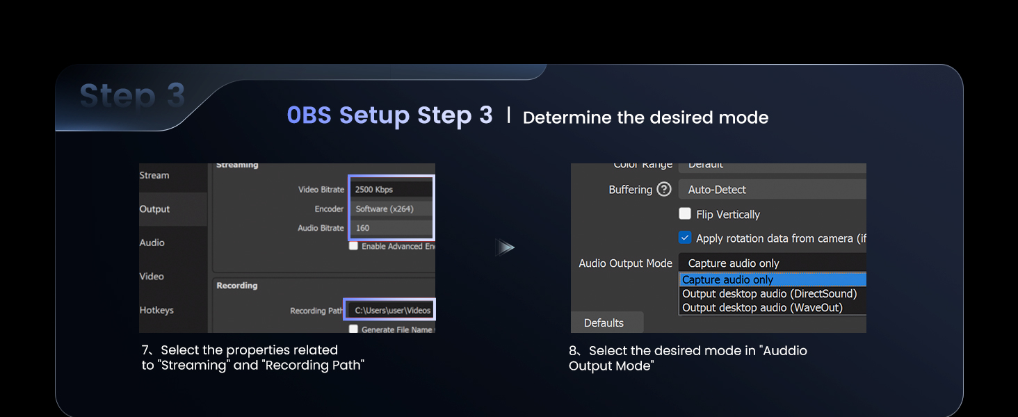 OBS Setup Step 3