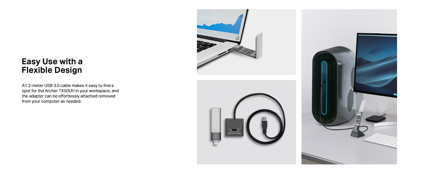 Archer TX50UH AX3000 High Gain Wireless USB Adapter