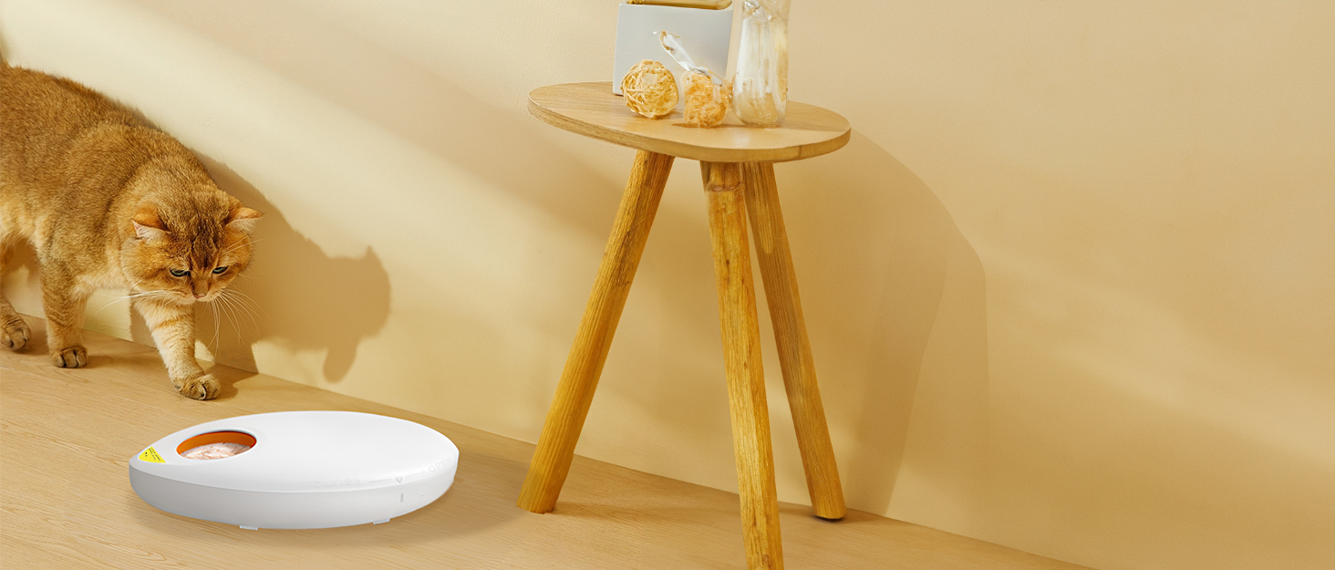Automatic Cat Feeder with App, 5 Meal WiFi Automatic Wet