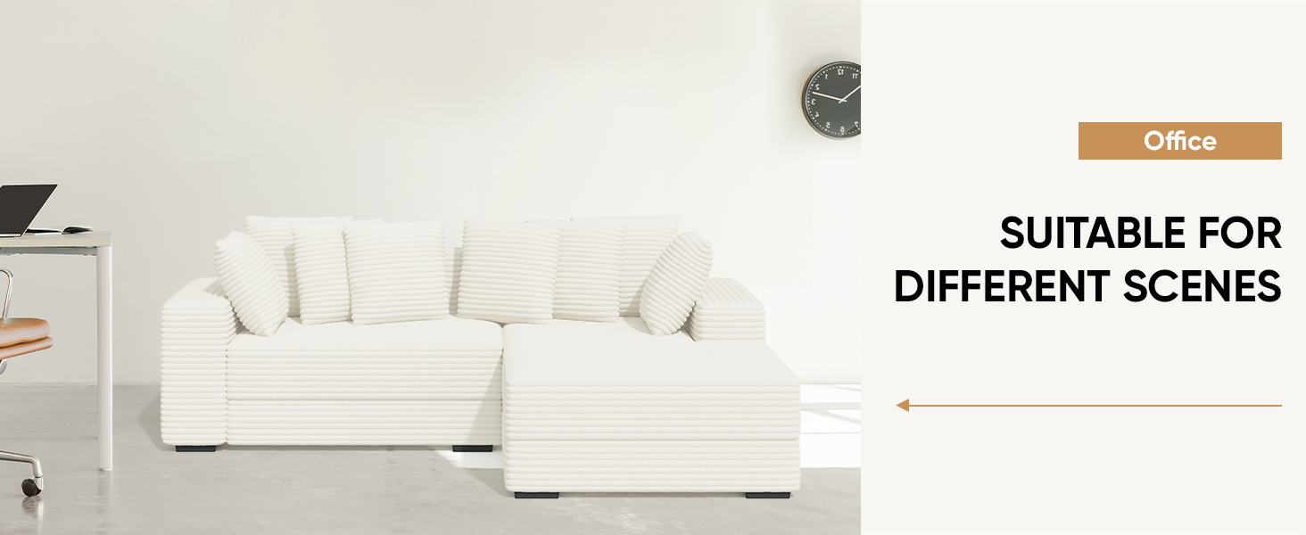 Luxanimarion 111‘’ Modular Chaise Sofa Couch