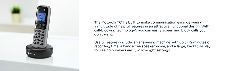 t611 cordless phone motorola