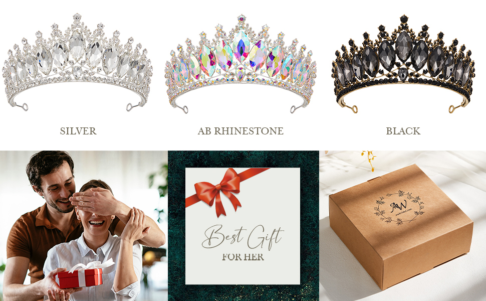 silver crown queen crowns for women rhinestone bridal crown