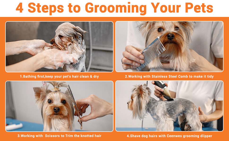 Sminiker Professional Rechargeable Cordless Dogs Cats Horse