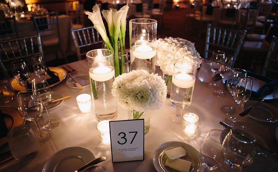 Large Floating Candles 3 Inch Bulk Pack for Events Floating