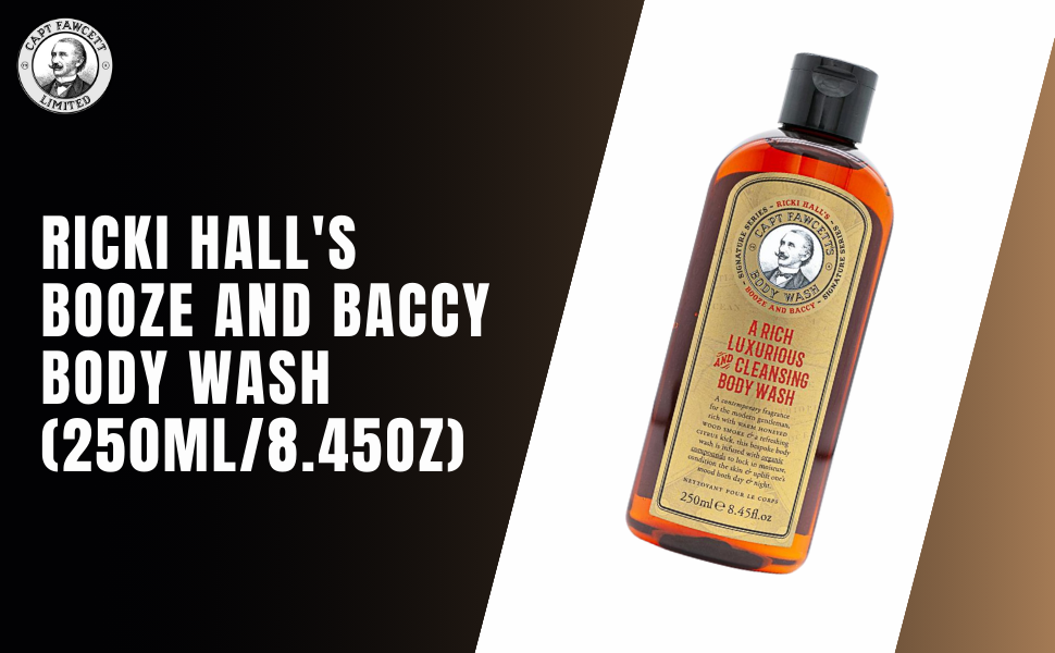 Captain Fawcett's Ricki Hall's Booze and Baccy Body Wash (250ml/8.45oz)