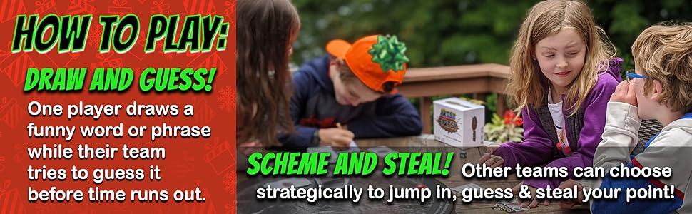 pictionary telestrations whatchamdrawit best gift for kids tween girls boys birthday christmas