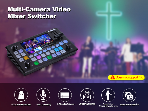 fomako video mixer switcher