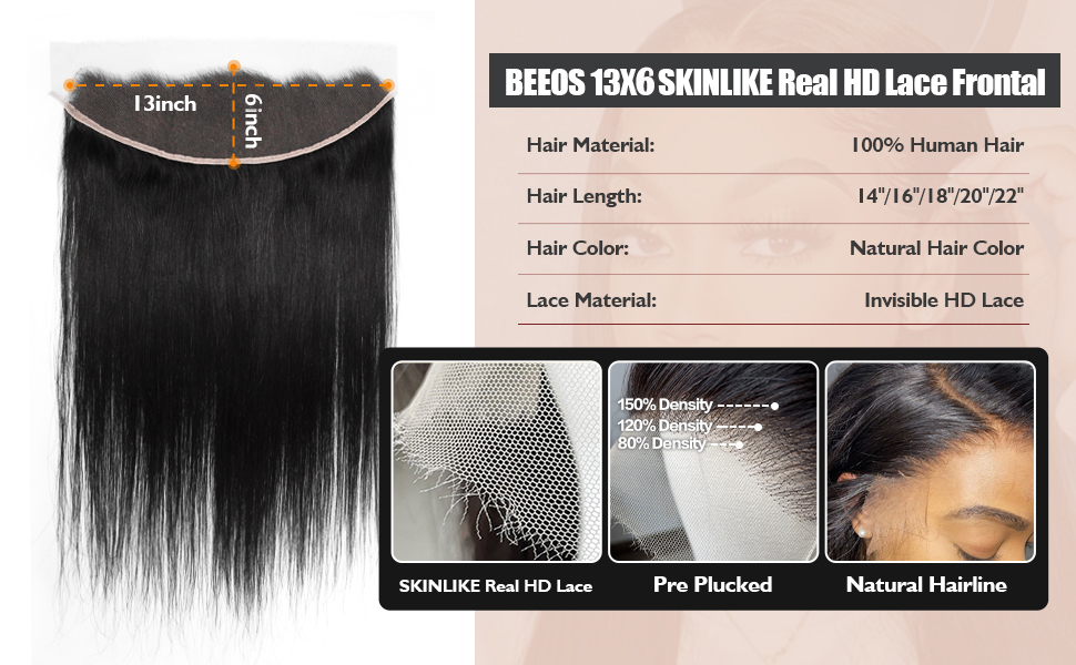 13x6 HD frontal